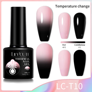 Color Changing Thermal Gel Nail Polish Winter Purpl