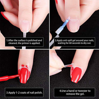 Anti-spill glue nail polish