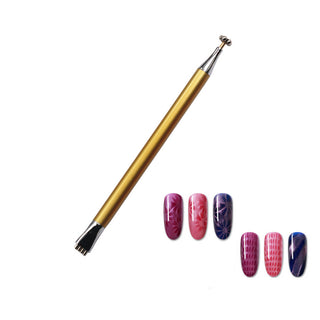 First dual-use imprinted magnetic nail art pen