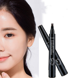 Four-Head Eyebrow Pencil Liquid Eyebrow Pencil Very Finely Sculpted Eyebrow Pencil 4-Head Eyebrow Pencil Waterproof And Long-Lasting Four-Pronged Eyebrow Pencil