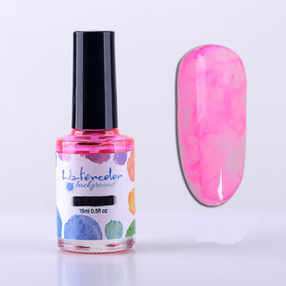 Nail Polish Glue Ink Smoke Color Sands Blooming Liquid Bubble Marble Gradient Nail Art