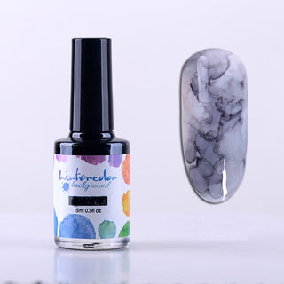 Nail Polish Glue Ink Smoke Color Sands Blooming Liquid Bubble Marble Gradient Nail Art