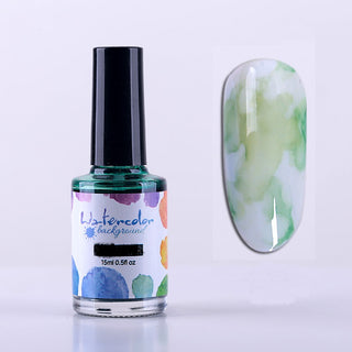 Nail Polish Glue Ink Smoke Color Sands Blooming Liquid Bubble Marble Gradient Nail Art