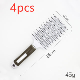 Hairbrush Anti Klit Brushy Haarborstel Women Detangler Hair Brush Bristle Nylon Scalp Massage  Teaser Hair Brush Comb