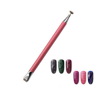 First dual-use imprinted magnetic nail art pen