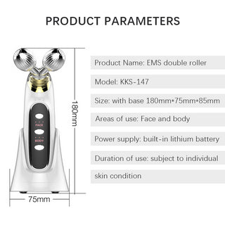 Micro Current Massage Machine EMS Beauty Lifting And Tightening Facial Roller