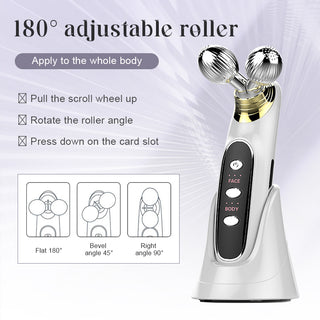 Micro Current Massage Machine EMS Beauty Lifting And Tightening Facial Roller