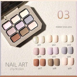 New Solid Nail Polish Set Jiugongge