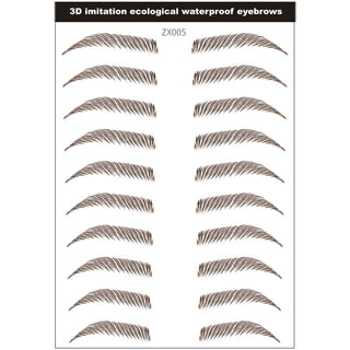 Simple Thick Eyebrows Ecological Eyebrow Stickers