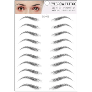 Simple Thick Eyebrows Ecological Eyebrow Stickers