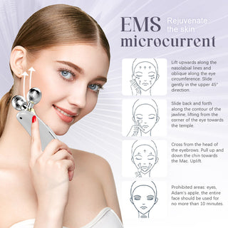 Micro Current Massage Machine EMS Beauty Lifting And Tightening Facial Roller