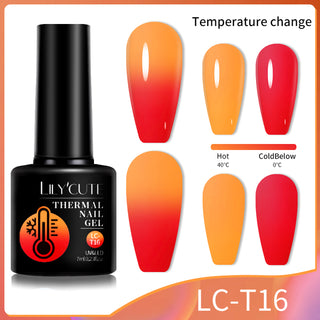 Color Changing Thermal Gel Nail Polish Winter Purpl