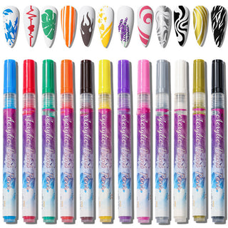 12 Colors Graffiti Pen Waterproof Drawing Painting Liner Set