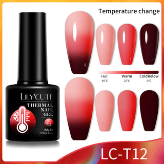 Color Changing Thermal Gel Nail Polish Winter Purpl