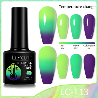 Color Changing Thermal Gel Nail Polish Winter Purpl